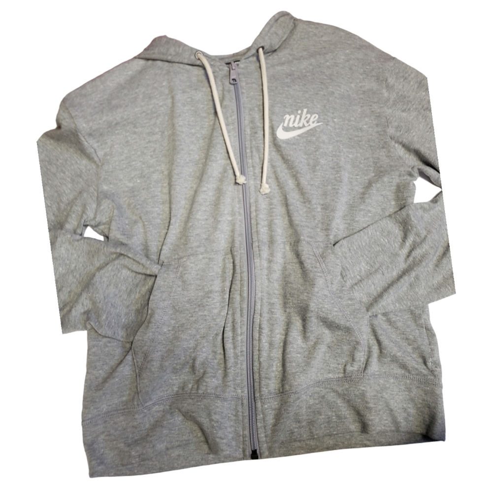 2/$20 Nike XS Zip Up Lightweight Hoodie Grey - Picture 1 of 3